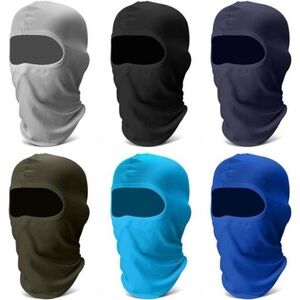 6 Pack Balaclava Ski Face Mask: Cooling Neck Gaiter Full Head Mask Face Cover